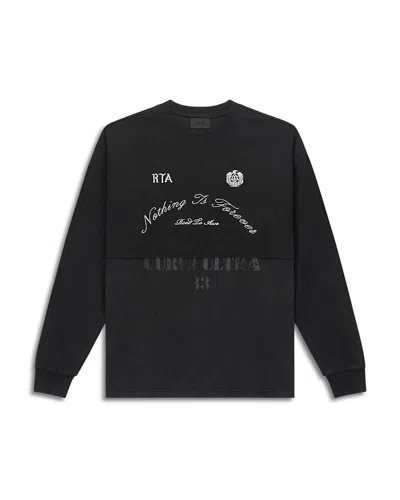 Rta Dario Contrast Panel Sweatshirt In Black