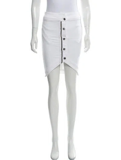 Pre-owned Rta Denim Blane Knee-length Skirt In White