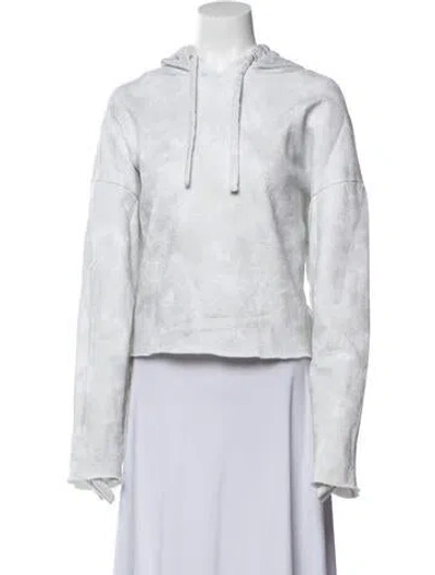 Pre-owned Rta Denim Crew Neck Sweater In White