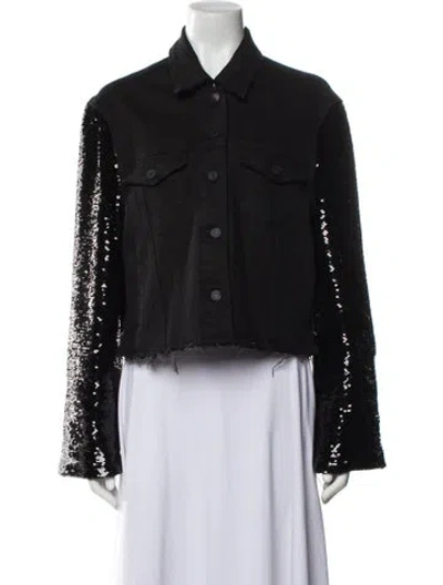 Pre-owned Rta Denim Jacket In Black