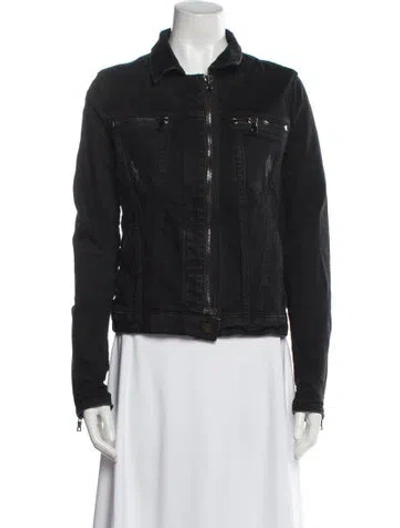 Pre-owned Rta Denim Jacket In Black