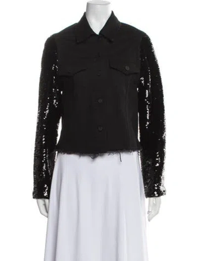 Pre-owned Rta Denim Jacket In Black