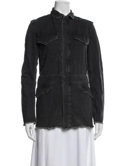 Pre-owned Rta Denim Jacket In Black