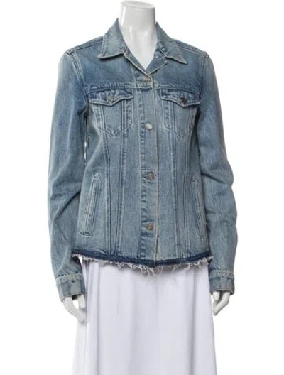Pre-owned Rta Denim Jacket In Blue