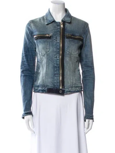 Pre-owned Rta Denim Jacket In Blue