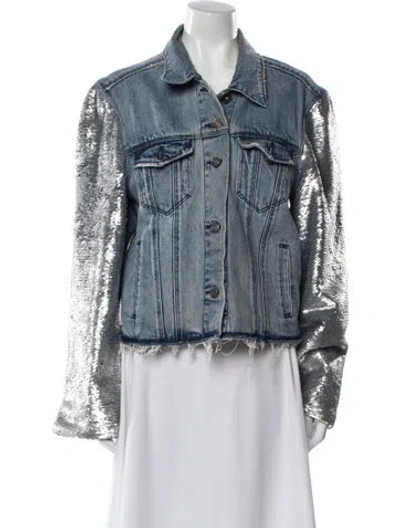 Pre-owned Rta Denim Jacket In Blue