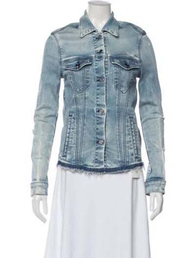 Pre-owned Rta Denim Jacket In Blue