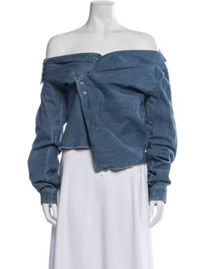 Pre-owned Rta Denim Jacket In Blue
