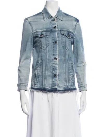 Pre-owned Rta Denim Jacket In Blue
