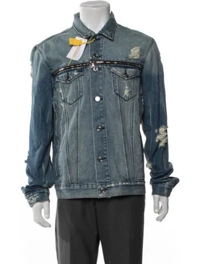 Pre-owned Rta Denim Jacket In Blue