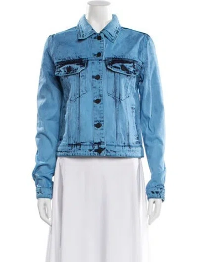 Pre-owned Rta Denim Jacket W/ Tags In Blue