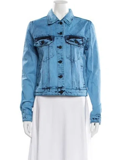 Pre-owned Rta Denim Jacket W/ Tags In Blue