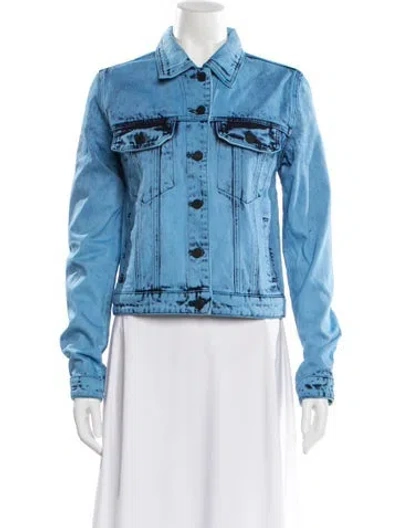 Pre-owned Rta Denim Jacket W/ Tags In Blue