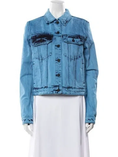 Pre-owned Rta Denim Jacket W/ Tags In Blue