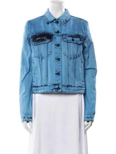 Pre-owned Rta Denim Jacket W/ Tags In Blue