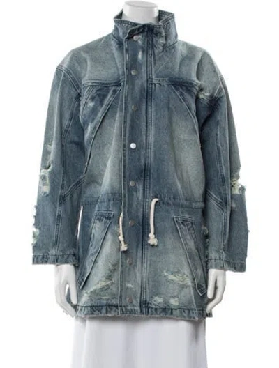 Pre-owned Rta Denim Jacket W/ Tags In Blue