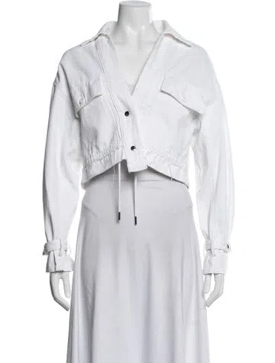Pre-owned Rta Denim Jacket In White