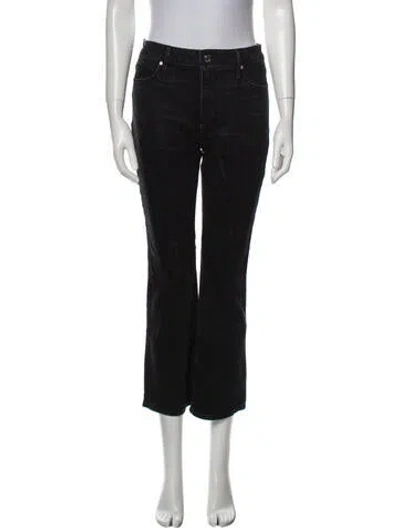 Pre-owned Rta Denim Mid-rise Straight Leg Jeans In Black