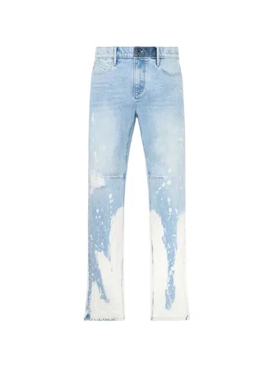 Rta Denis Splatter-print Jeans In Blue