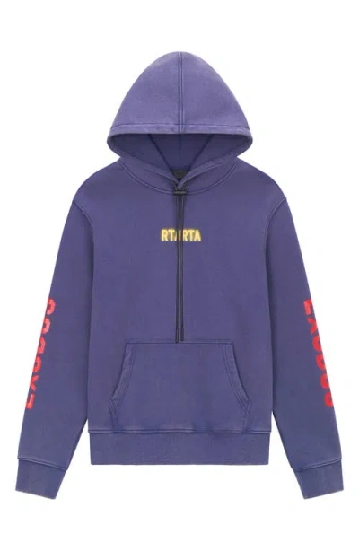 Rta Dion Exodus Graphic Hoodie In Purple