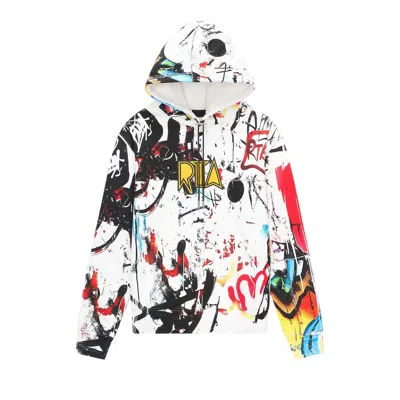 Pre-owned Rta Dion Hoodie 'white Graffiti' | Men's Size Xs