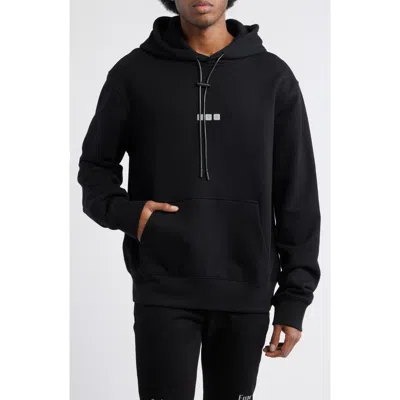 Rta Dion Oversize Black Windows Error Cotton Hoodie