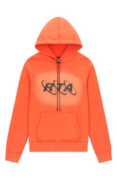 Rta Dion Planetary Graphic Hoodie In Orange