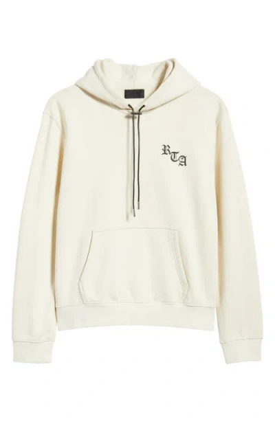 Rta Dion Sand Old English Hoodie In Neutral