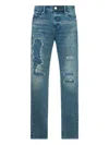 Rta Distressed Jeans In Blue
