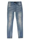 Rta Blue Light Wash Distressed Skinny Jeans In Blue