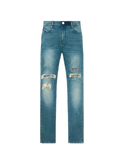 Rta Distressed-effect Jeans In Blue