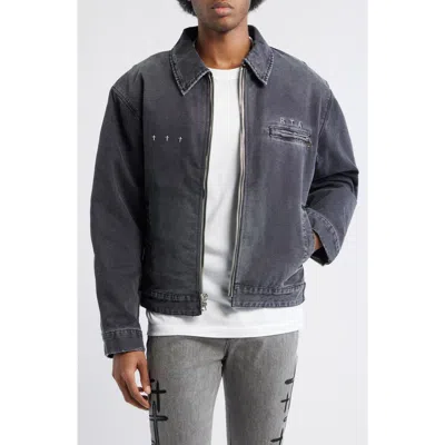 Rta Easton Denim Workwear Jacket In Blue