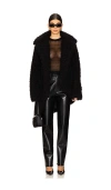 Rta Eloise Plush Jacket In Black