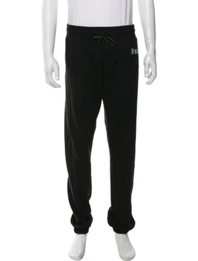 Pre-owned Rta Embroidered Accent Lounge Bottoms In Black