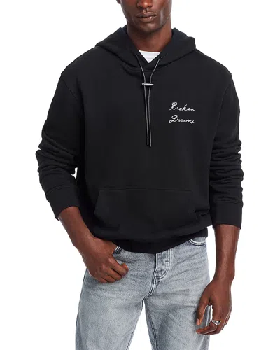 Rta Embroidered Broken Dreams Logo Hoodie In Black