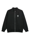 Rta Embroidered-logo Cardigan In Black