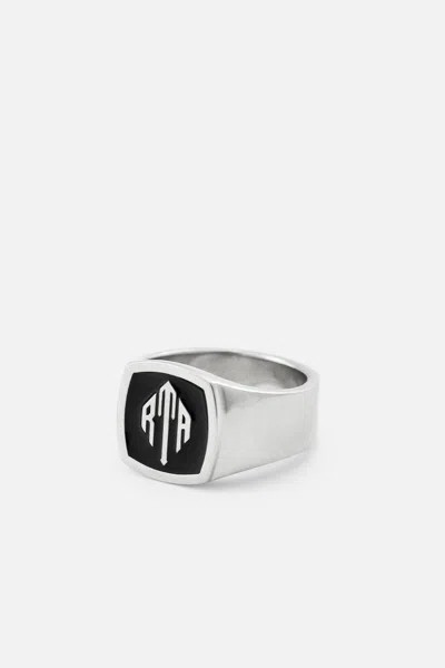 Rta Eryx  Monogram Ring In Silver
