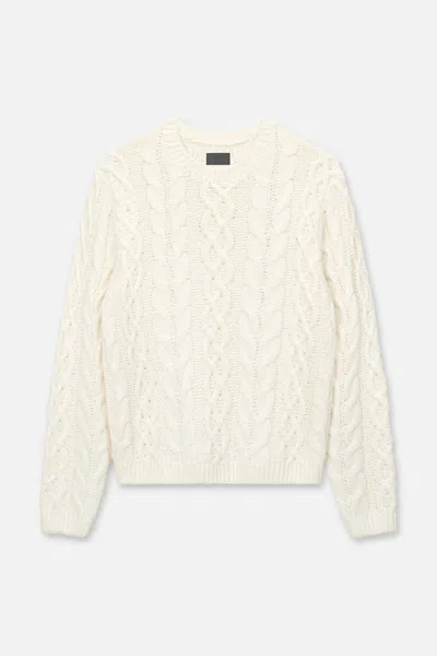 Rta Ethan Cable Knit Sweater In Nude