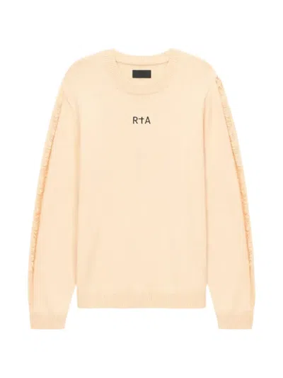 Rta Ethan Cross-embroidered Sweater In Neutral