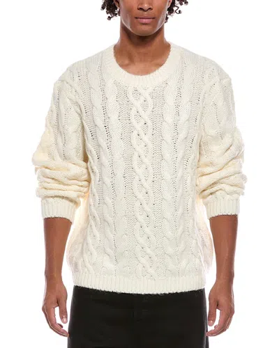 Rta Ethan Wool-blend Crewneck Sweater In Animal Print