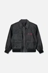 Rta Evander Oversized Bomber In Black