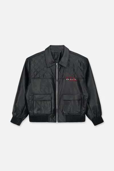 Rta Evander Oversized Bomber In Black
