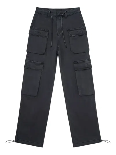Rta Ezra Cargo Trousers In Black