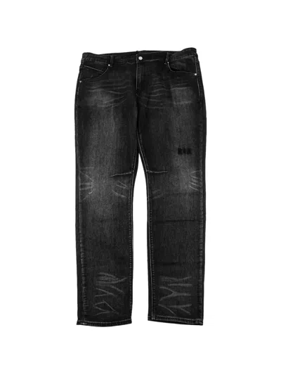 Rta Faded Bootcut Jeans In Black