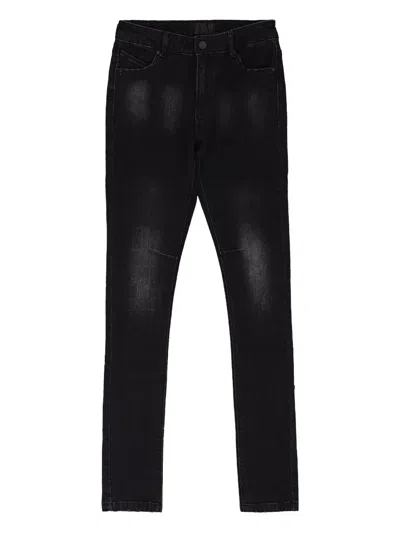 Rta Faded Distressed Jeans In Black