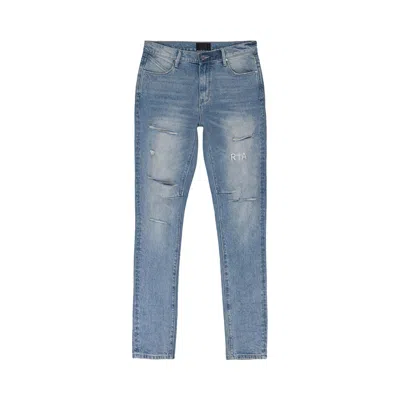 Pre-owned Rta Faded Distressed Skinny Jeans 'blue' | Men's Size 38