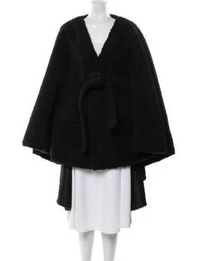 Pre-owned Rta Faux Fur Cape In Black