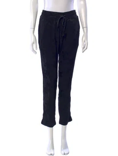 Pre-owned Rta Floral Print Straight Leg Pants In Blue