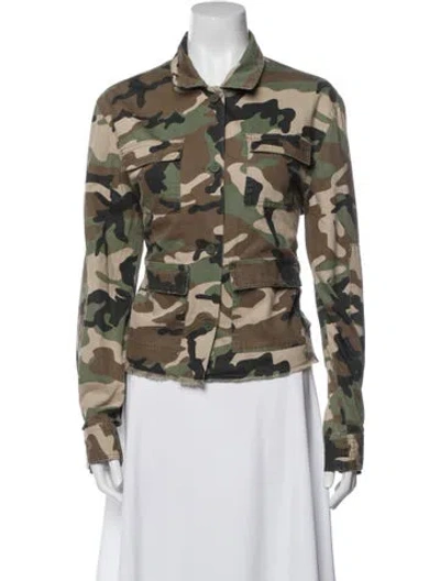 Pre-owned Rta Floral Print Utility Jacket In Multi