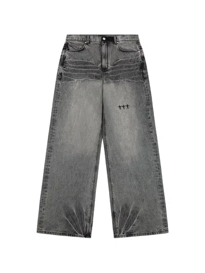 Rta Franco Wide-leg Jeans In Gray